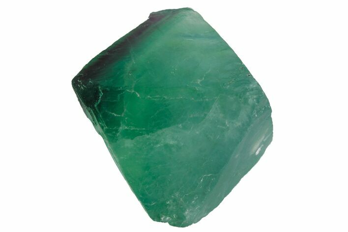 Green and Purple Banded Fluorite Octahedron - China #164594